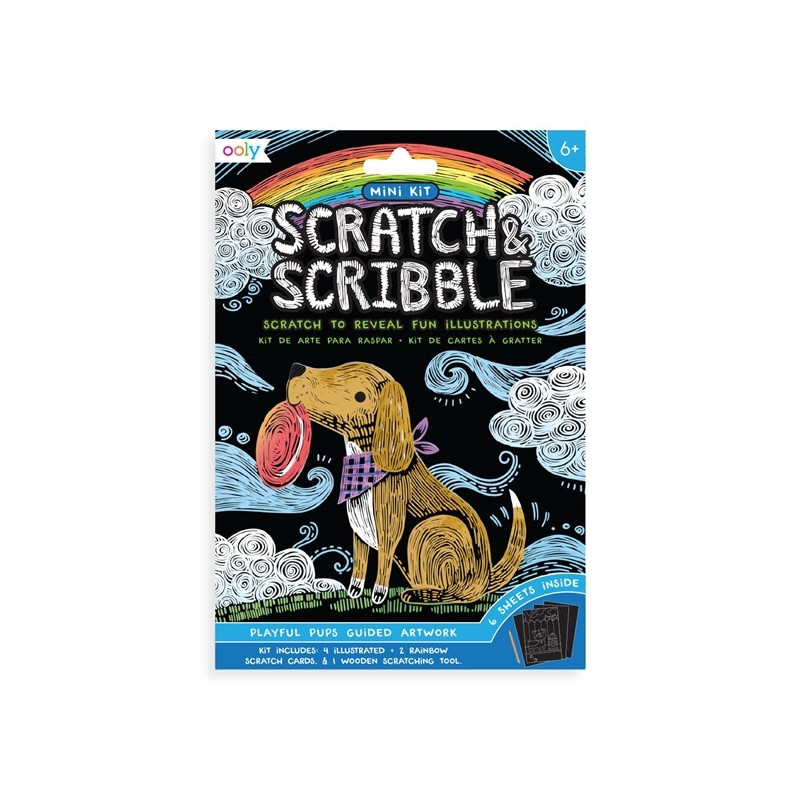 OOLY - Scratch & Scribble MINI - Playful puppy