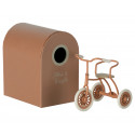 Maileg - Abri à tricycle Mouse, coral
