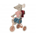 Maileg - Abri à tricycle Mouse, coral