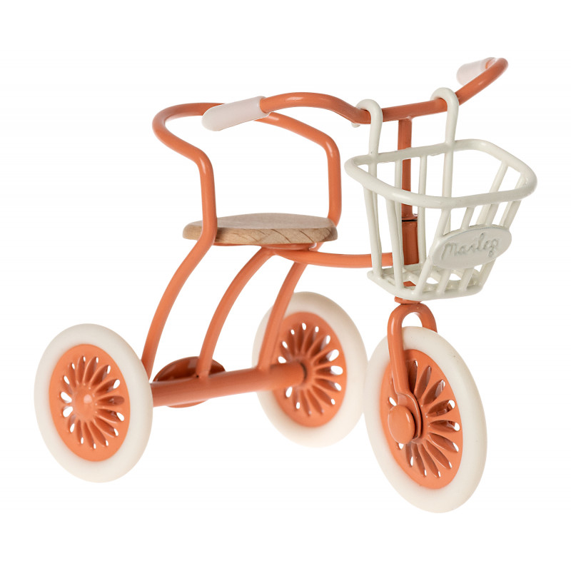 Maileg - Abri à tricycle Mouse, coral