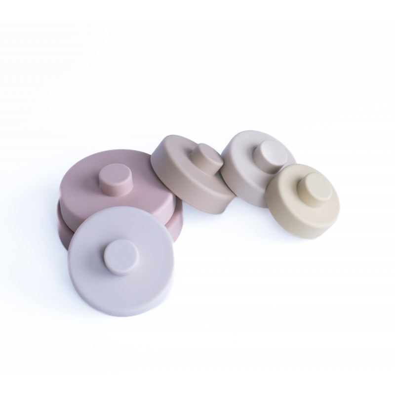 Pellianni - Silicone Stacking Toy Pinkish