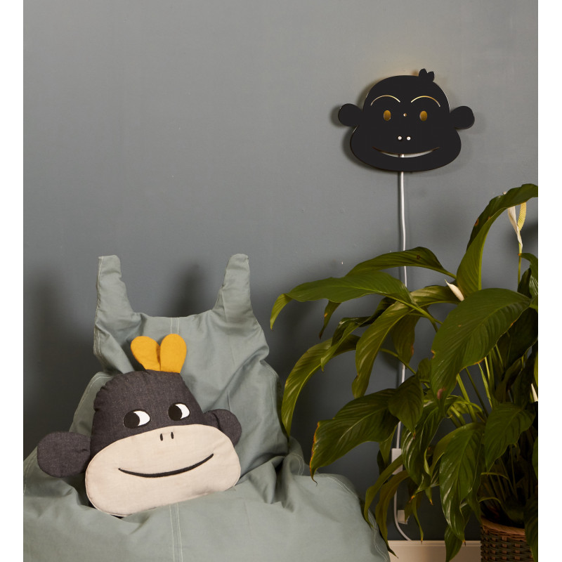 Roommate - Monkey Lamp - Black