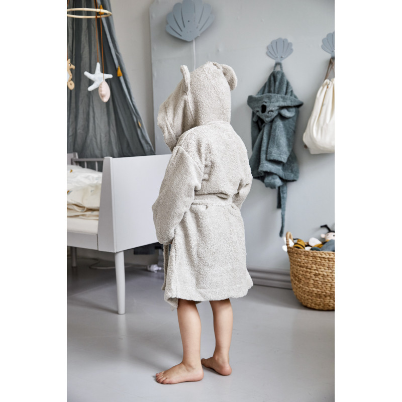 Roommate - Bathrobe - MOUSE grey (3-4 years)