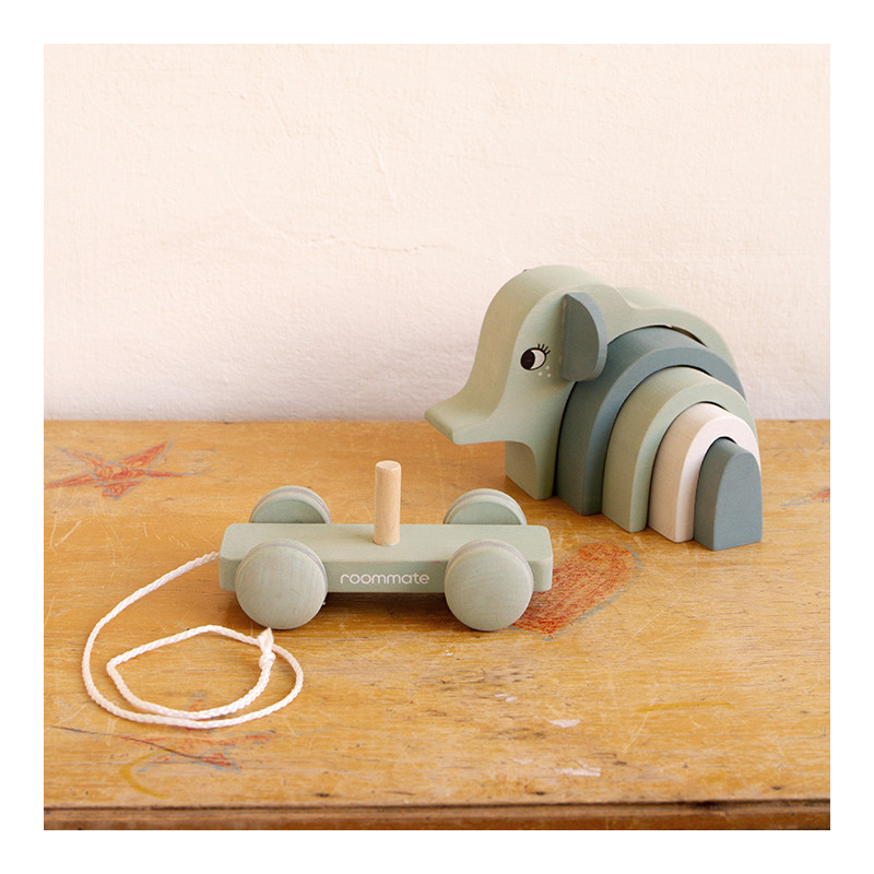 Roommate - Elephant - Pull-along & Stacking Toy