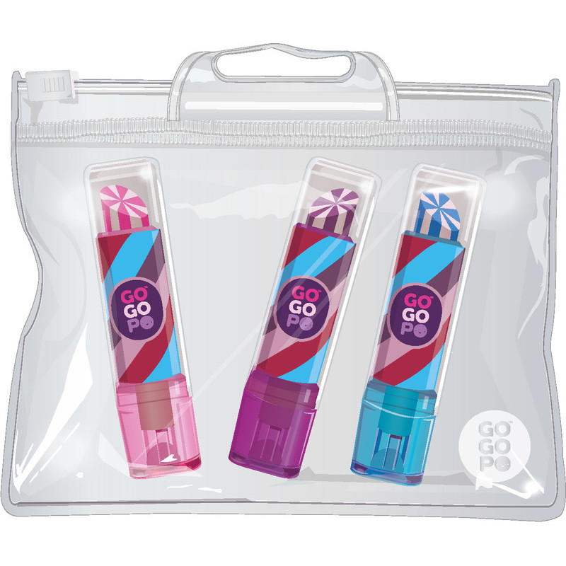 Keycraft - GoGoPo Lipstick Eraser 3pk