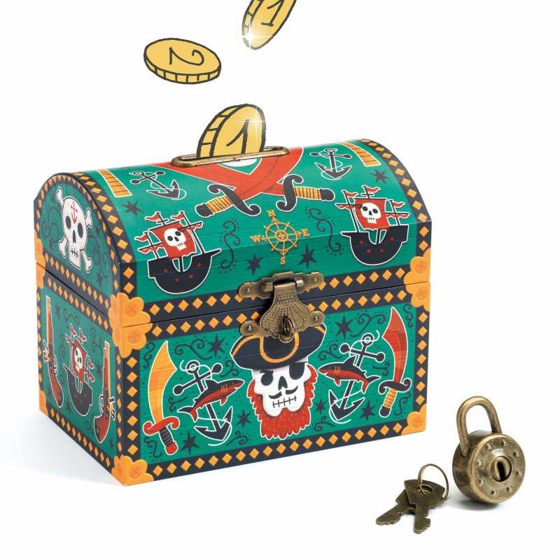 Djeco - Money Box, Pirate