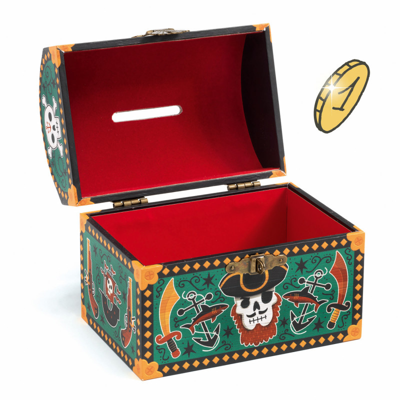 Djeco - Money Box, Pirate