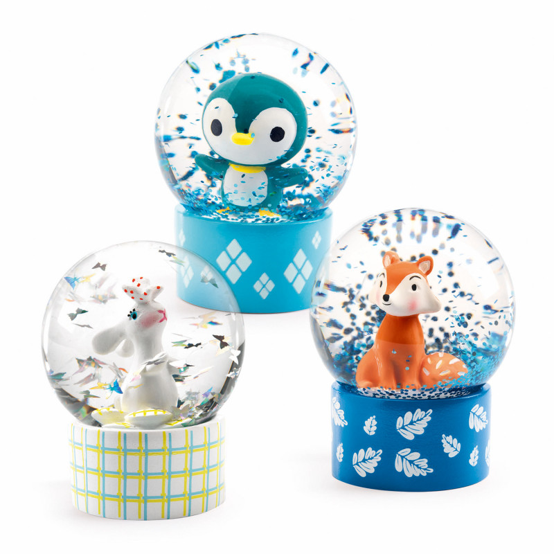Djeco - Mini snöglob, So wild - kanin