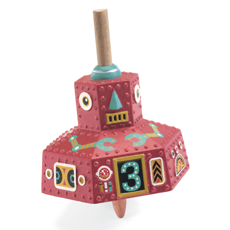 Djeco - Snurra, Robot Röd