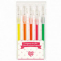 Djeco - 5 neon wax crayons