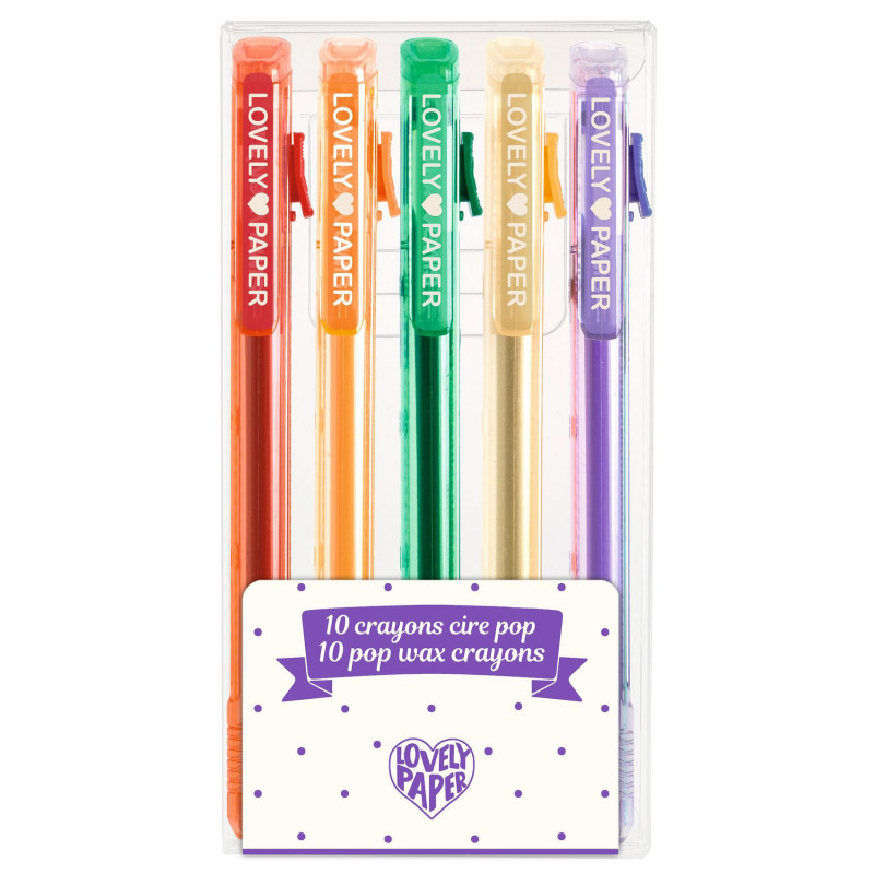 Djeco - 5 pop wax crayons