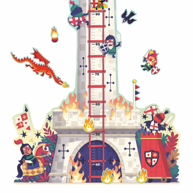 Djeco - Height chart - Knights tower
