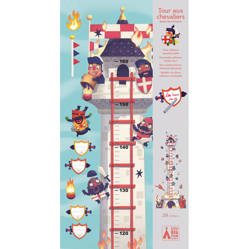 Djeco - Height chart - Knights tower