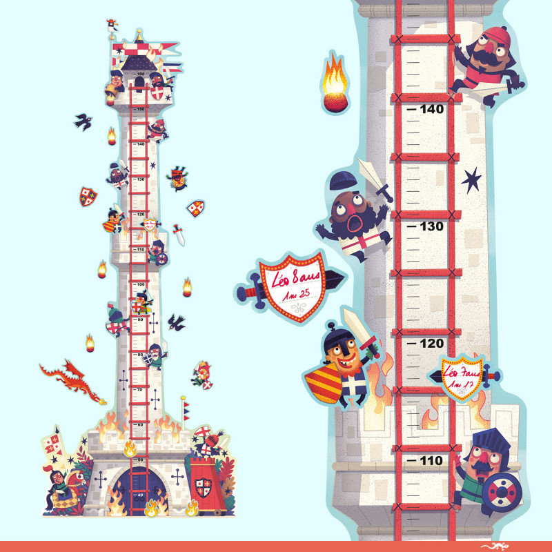 Djeco - Height chart - Knights tower