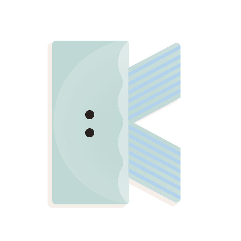 Djeco - Graphic Letters - K