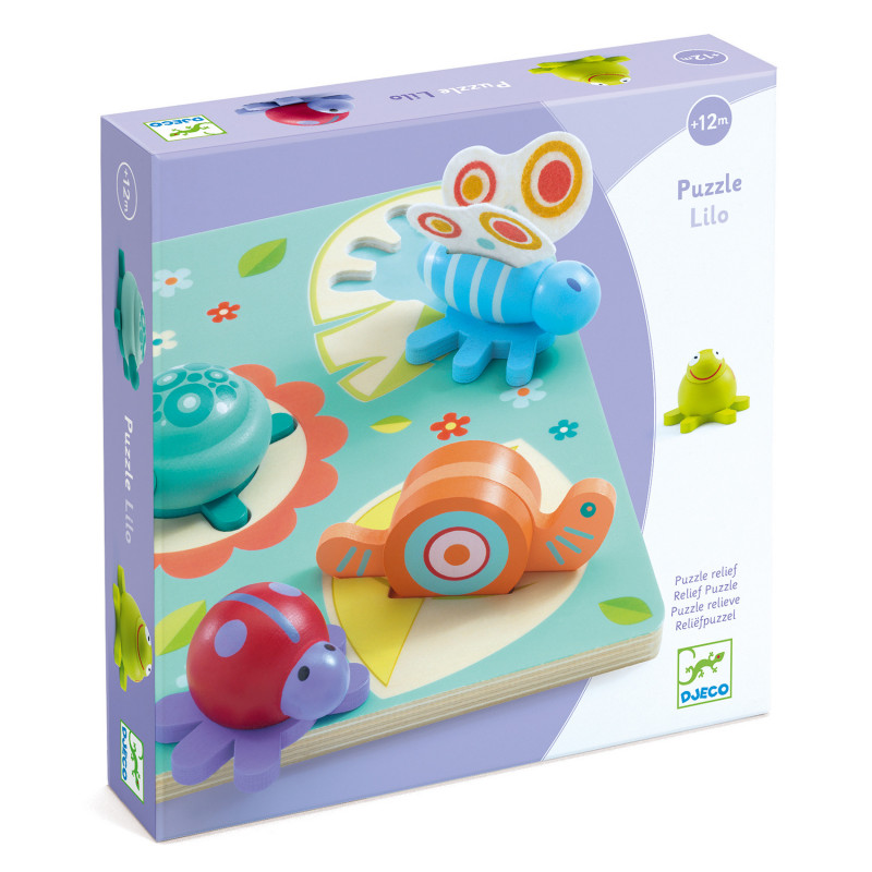 Djeco - Turtle & frirends Puzzle, 5 pcs