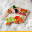 Djeco - Reliefpuzzle, Woodypile, 5 pcs