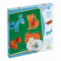 Djeco - Family Farm Puzzle, 4 pcs