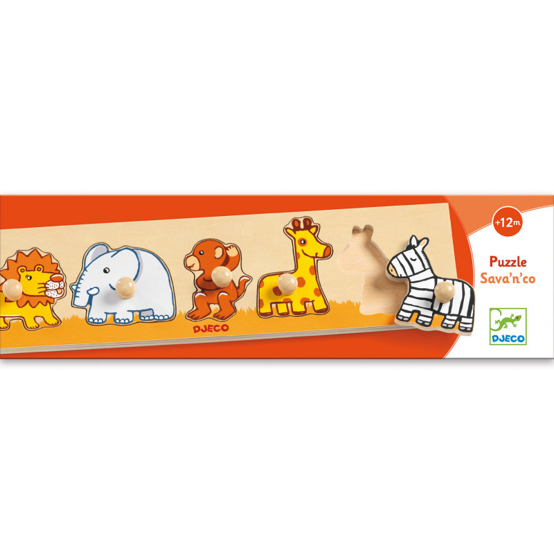 Djeco - Sava'n'co Puzzle, 5 pcs