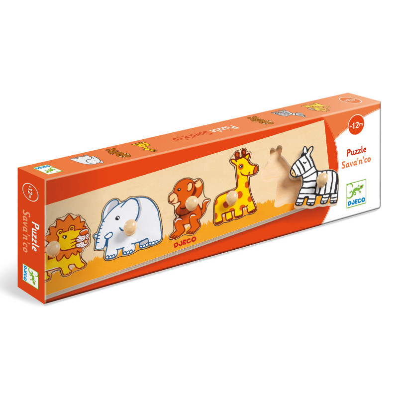 Djeco - Sava'n'co Puzzle, 5 pcs