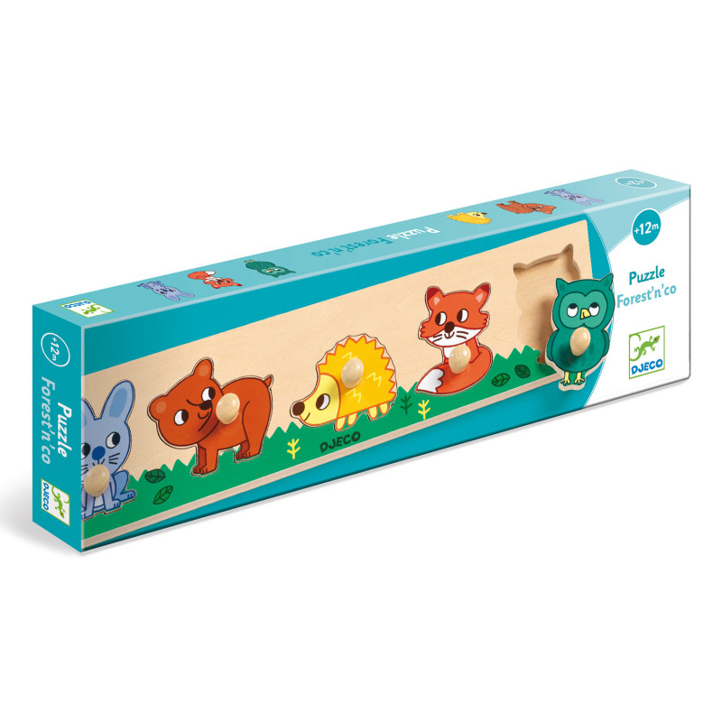 Djeco - Forest'n'co Puzzle, 5 pcs