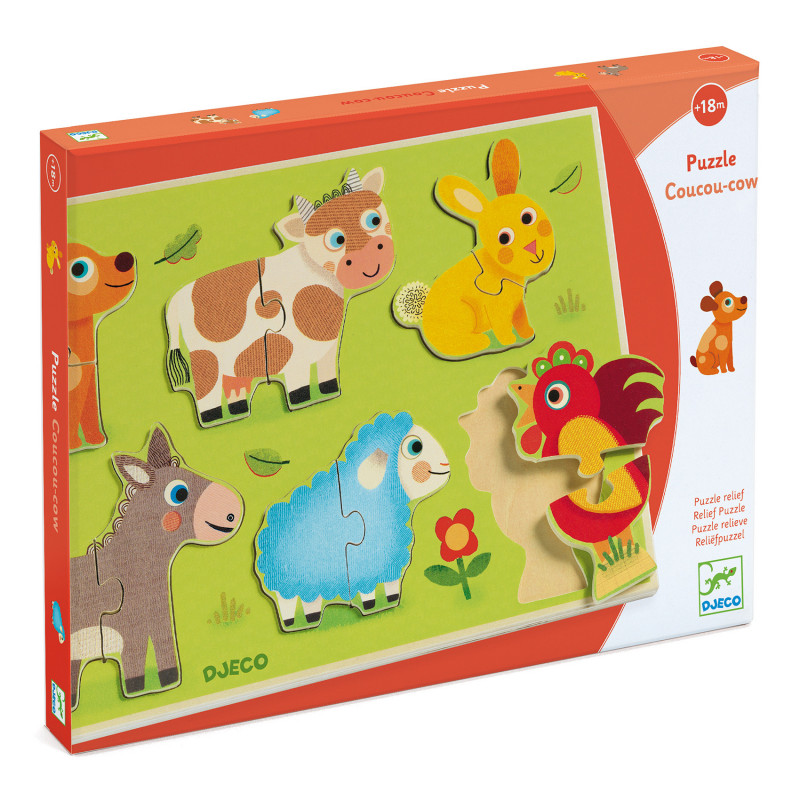 Djeco - Coucou-cow, 12 pcs