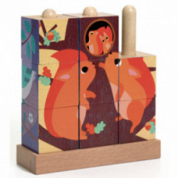 Djeco - Puzz-Up Forest, 9 kuber (36 sidor)