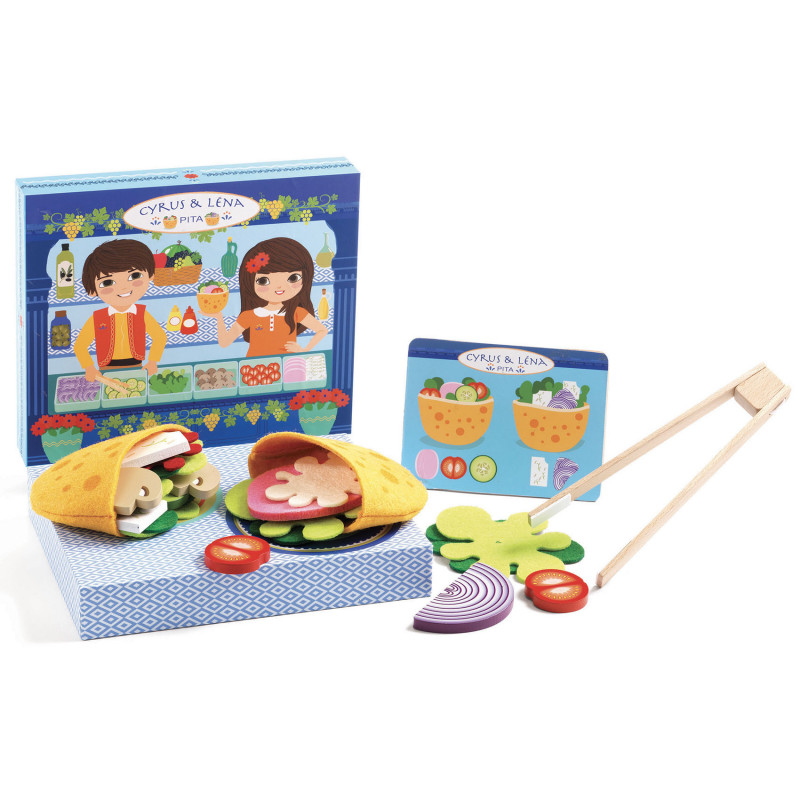 Djeco - Cyrus & Lena - Make pitas with a menu