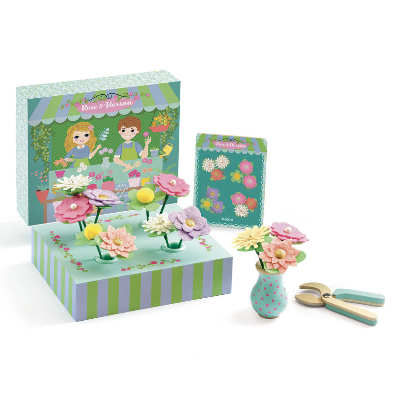 Djeco - Rose & Florian - Create bouquets with a model