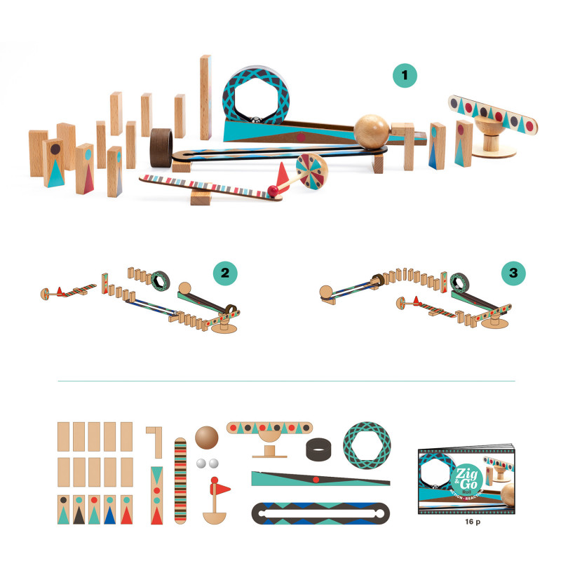Djeco - Zig & Go - 28 pcs