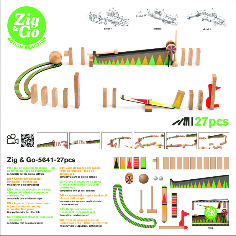 Djeco - Zig & Go - 27 pcs