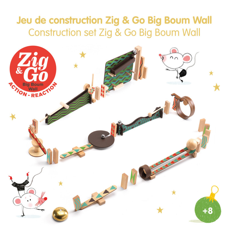 Djeco - Zig & Go - 48 pcs - Big Boum Wall