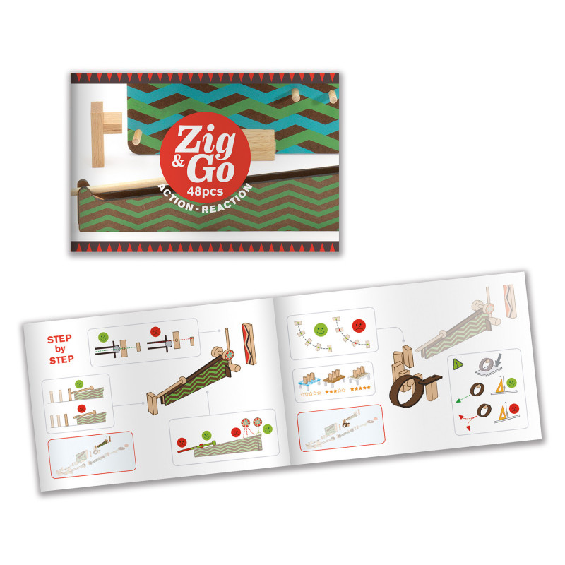 Djeco - Zig & Go - 48 pcs - Big Boum Wall