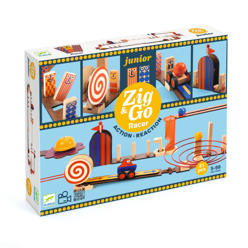 Djeco - Zig & Go Junior - Racer - 51pcs