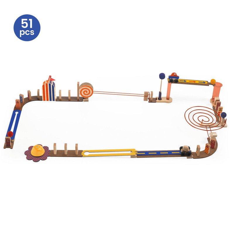Djeco - Zig & Go Junior - Racer - 51pcs