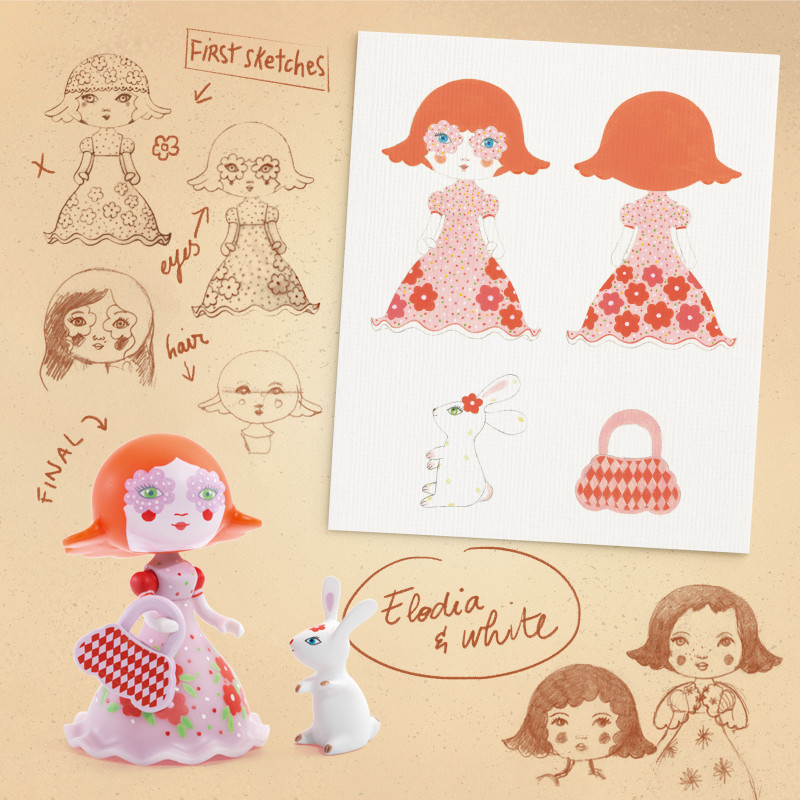 Djeco - Arty toys, Elodia & white