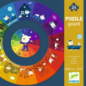 Djeco - Giant Puzzle Colors, 37 pcs