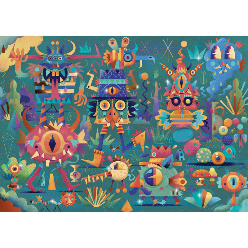 Djeco - Monster party - 50 pcs