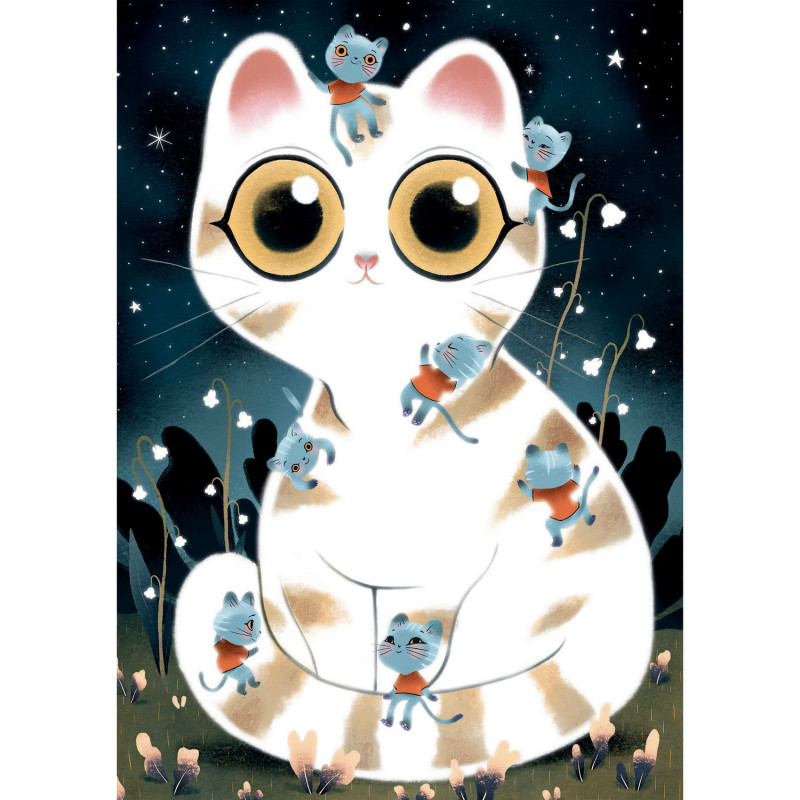 Djeco - Cuddly cats - 50 pcs