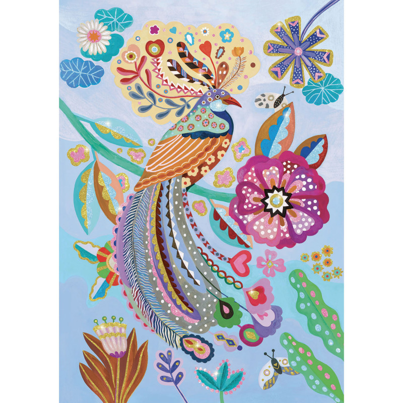 Djeco - Sparkling bird - 50 pcs