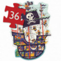 Djeco - The pirate ship - 36 pcs