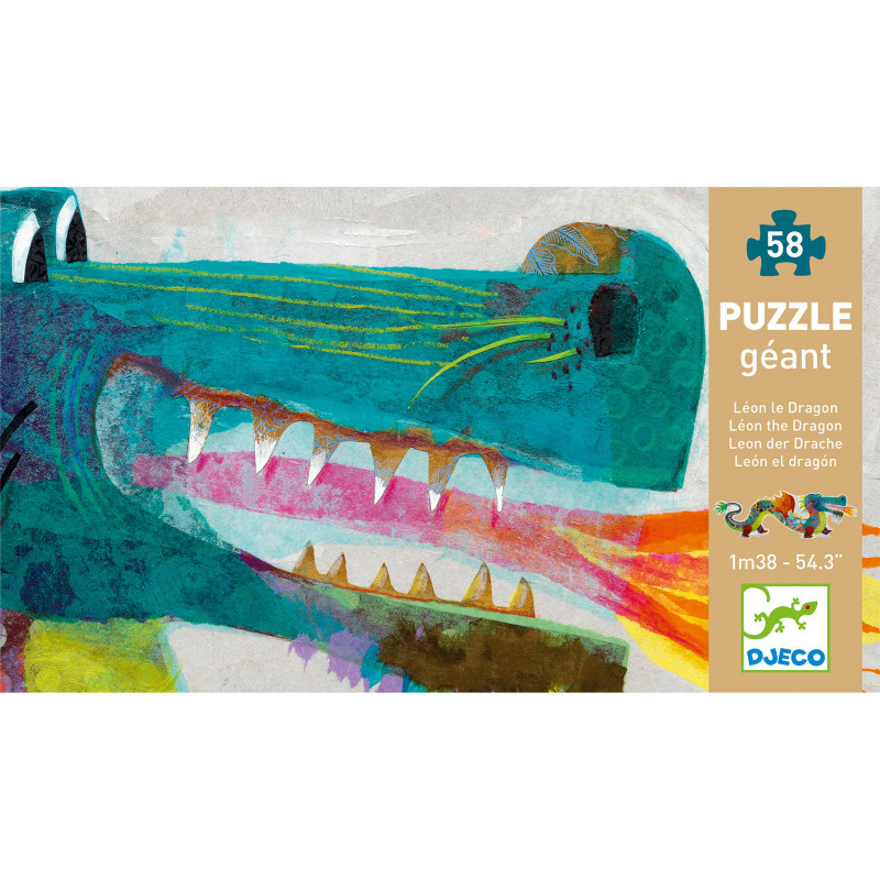 Djeco - Leon the dragon, 58 pcs