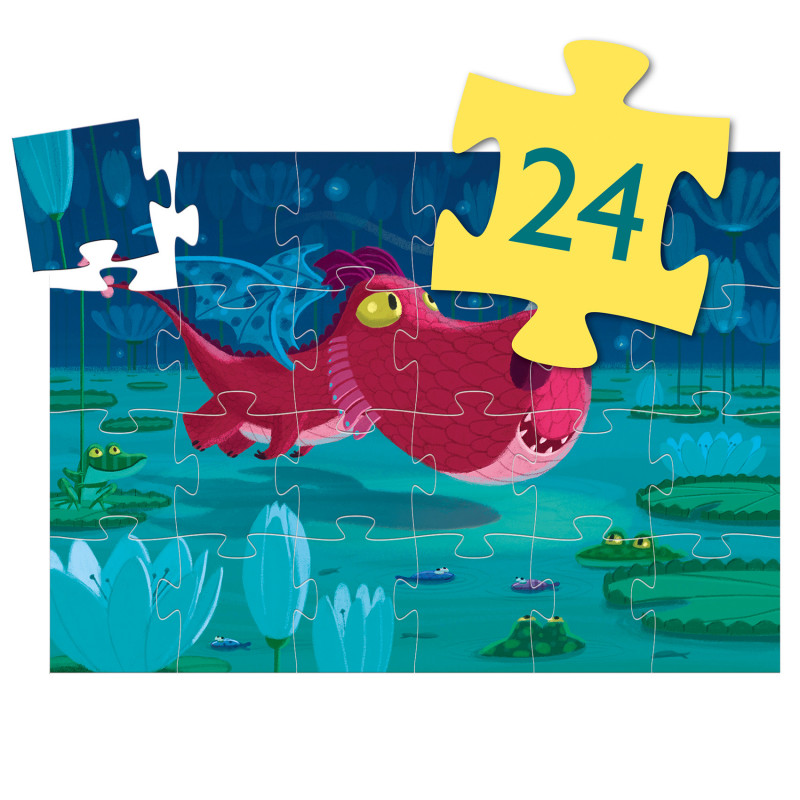 Djeco - Edmond the dragon, 24 pcs