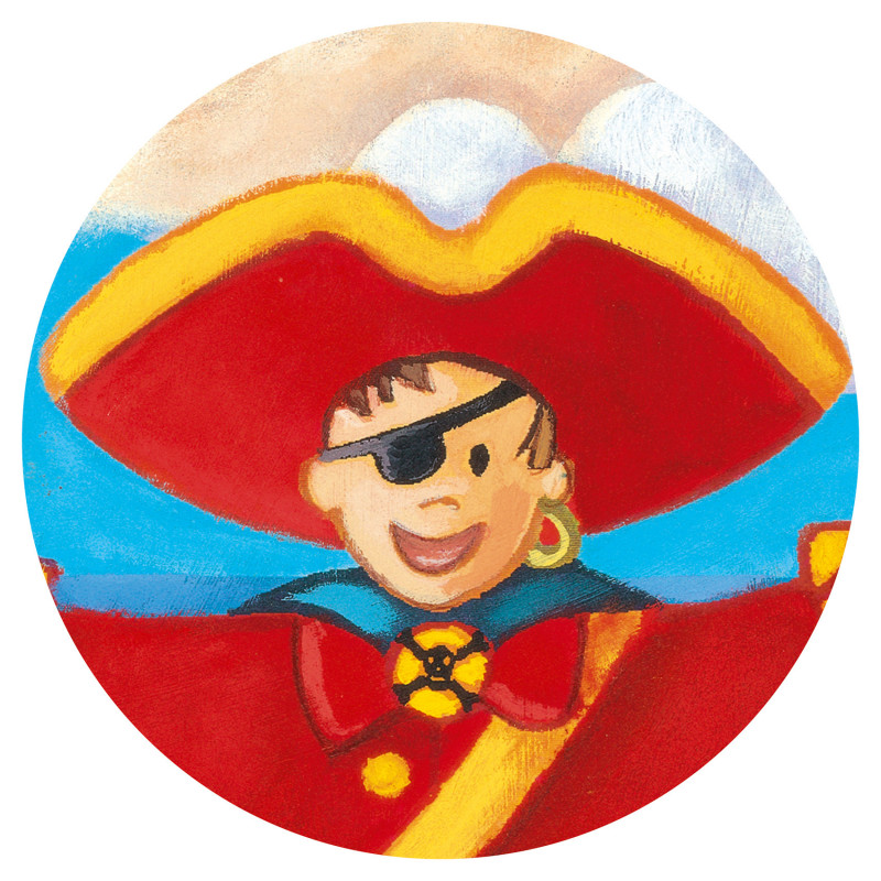 Djeco - Pirate treasure Puzzle,  36 pcs