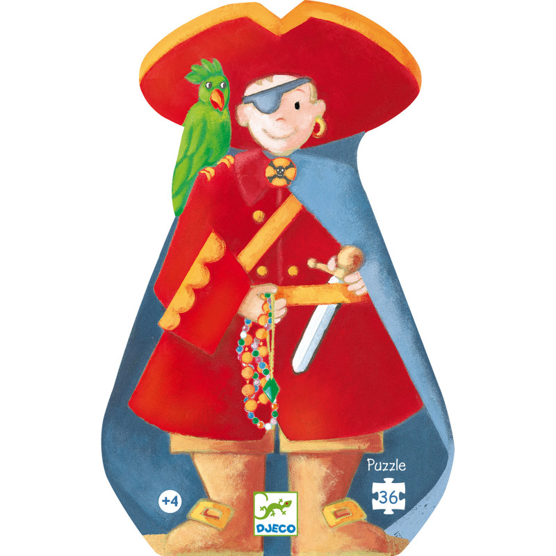 Djeco - Pirate treasure Puzzle,  36 pcs