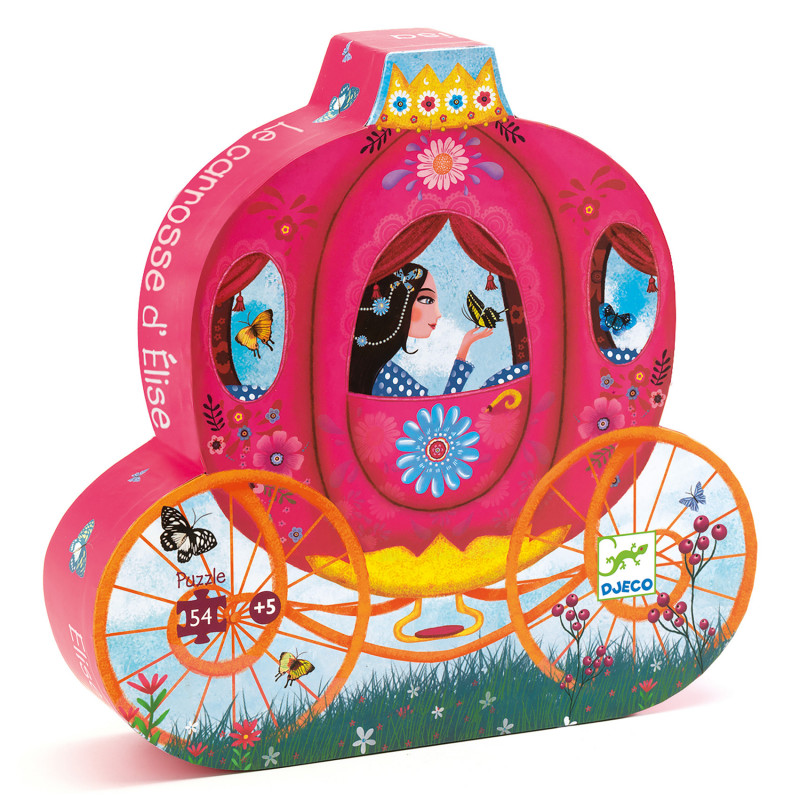 Djeco - Siluettepussel, Eloises carrige, 54 pcs