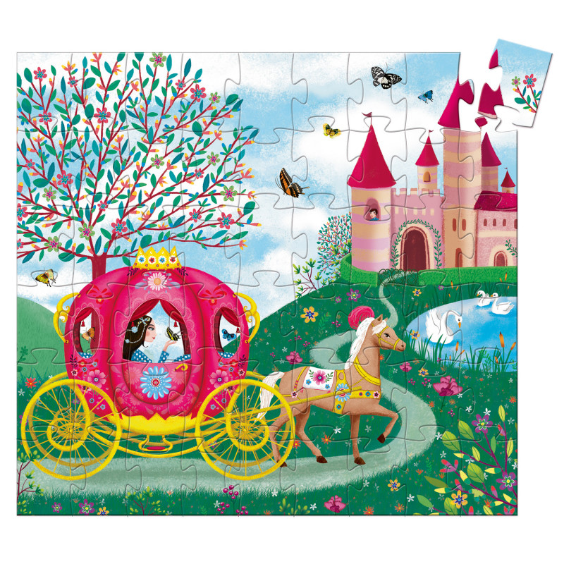 Djeco - Siluettepussel, Eloises carrige, 54 pcs