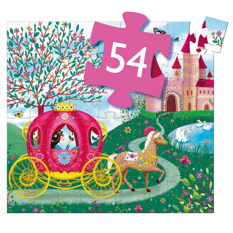Djeco - Siluettepussel, Eloises carrige, 54 pcs