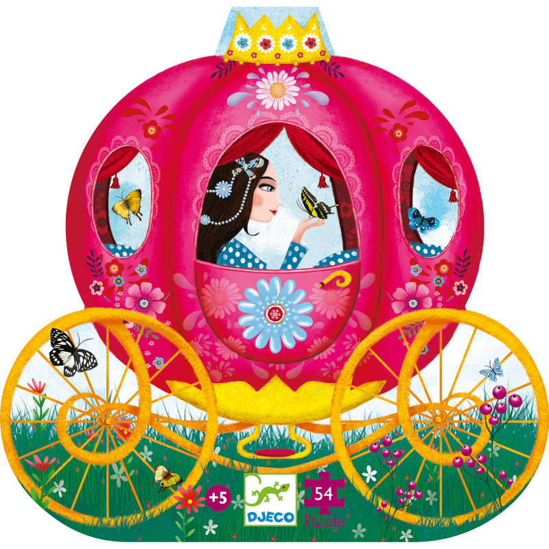 Djeco - Siluettepussel, Eloises carrige, 54 pcs