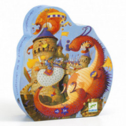 Djeco - Valliant and the Dragon, 54 pcs